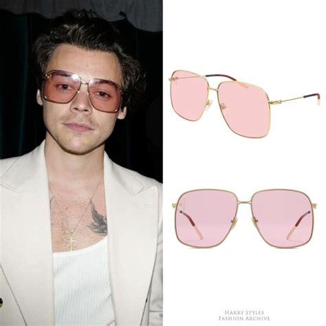 harry styles glasses|harry styles pink gucci sunglasses.